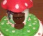 Torta decorata funghetto